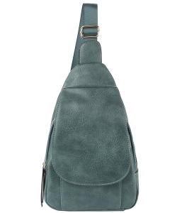 Fashion Flap Sling Backpack LQ210-2Z DENIM